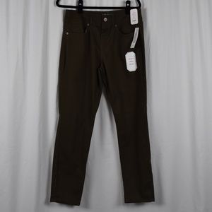 NWT No Boundaries Olive Green Color Mid Rise Skinny Super Soft Pants Size 15